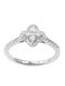 Art d or Damen Ring mit Diamant aus Weißgold 18K