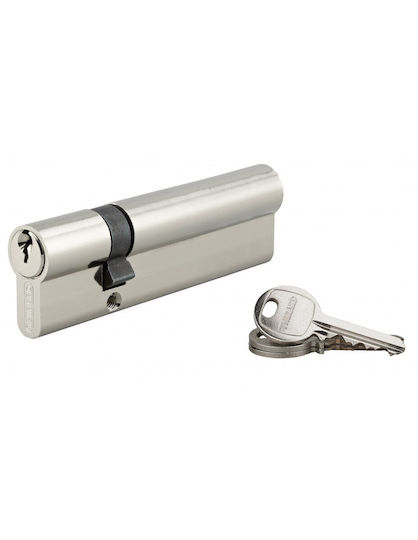 Thirard Lock Cylinder 110mm (35-75) with 3 Keys Silver