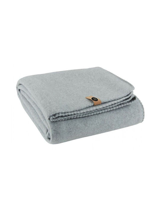 SB Home Muffle Blanket Fleece Single 150x220cm. Silver