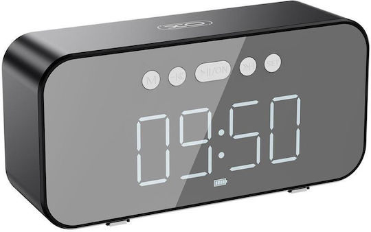 XO Tischuhr mit Wecker Schwarz 16.004.0045