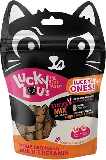 Lucky Lou Cat Treats with Chicken Rabbit Liver Potatoes for Elderly Cats 50g