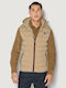 Sleeveless Winter Jacket Puffer Beige