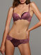 Push Up Bra Underwire Burgundy