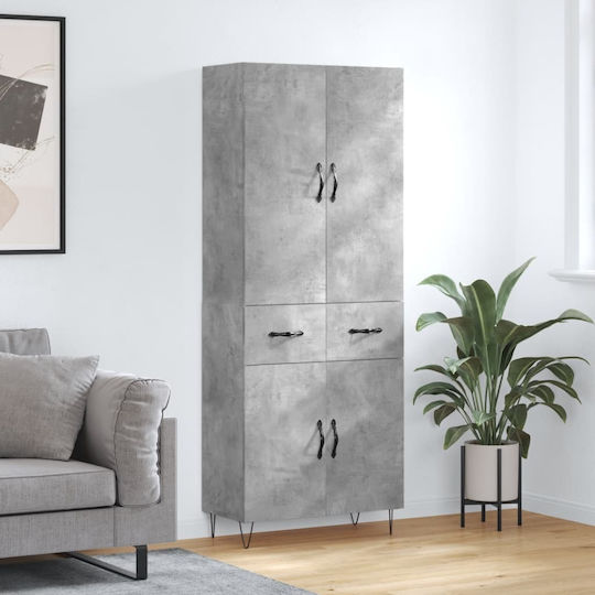 Ντουλάπι Γραφείου Ξύλινο 69.5x34x180cm Ντουλάπι Γραφείου Ξύλινο 69.5x34x180cm