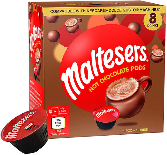 Nescafe Капсули Шоколад Maltesers Съвместими с машина Dolce Gusto 8капси