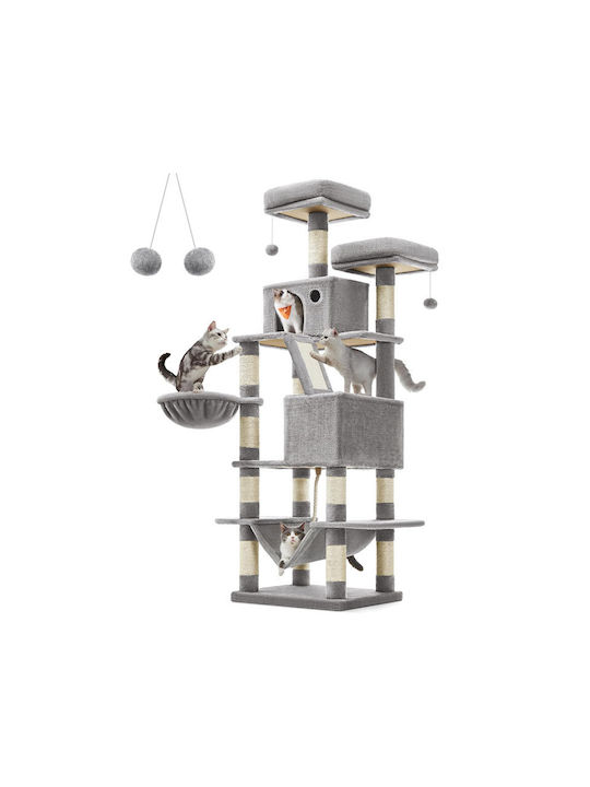 Feandrea Cat Trees Gray 60x50x206cm