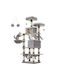 Feandrea Scratching Post Cat Trees Gray 5 levels 55x45x168cm