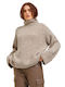 Jack & Jones Women's Long Sleeve Sweater Turtleneck Brown