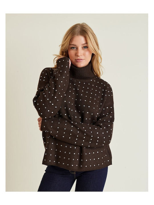 Forel Women's Long Sleeve Sweater Brown