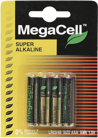 Megacell Megacell Baterii Alcaline AAA 1.5V 4buc