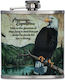 Hip Flask Φλασκί Ανοξείδωτο Καφέ 210ml