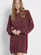 Funky Buddha Mini Rochie Tricotat Burgundy