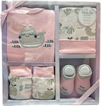 Dreams Baby Clothes Gift Set Ροζ 4pcs