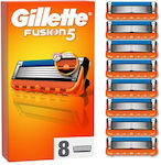 Gillette Fusion 5 Ανταλλακτικές Κεφαλές με 5 Λεπίδες & Λιπαντική Ταινία 8τμχ 8700216331579