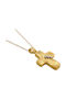 Polytimo Women's Gold Cross 14K with Chain