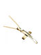 Polytimo Herren Gold Kreuz 14K mit Kette