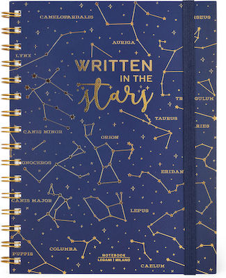 Legami Milano Stars Notebook Spiral Blue