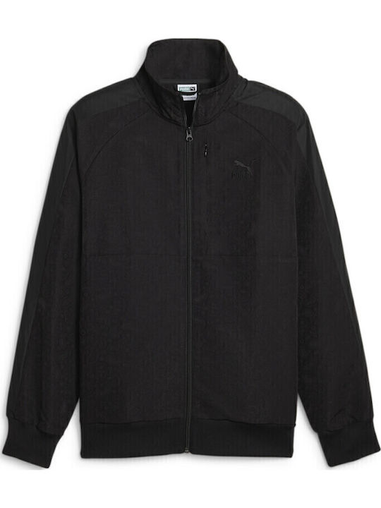 T7 Herren-Trainingsjacke Schwarz