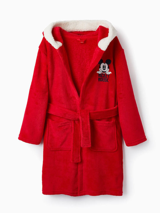 Zippy Kids' Robe Winter Fleece Red