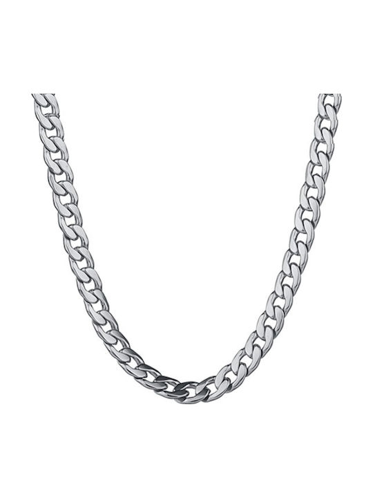 Callajewels Ανδρική Αλυσίδα Λαιμού Cuban από Ατσάλι