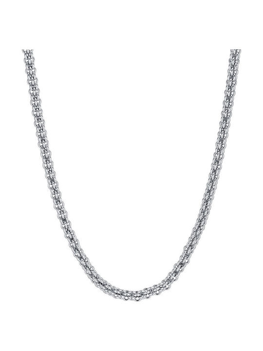 Luca Barra Chain Neck made of Steel Wide Thickness 6mm and Length 60cm