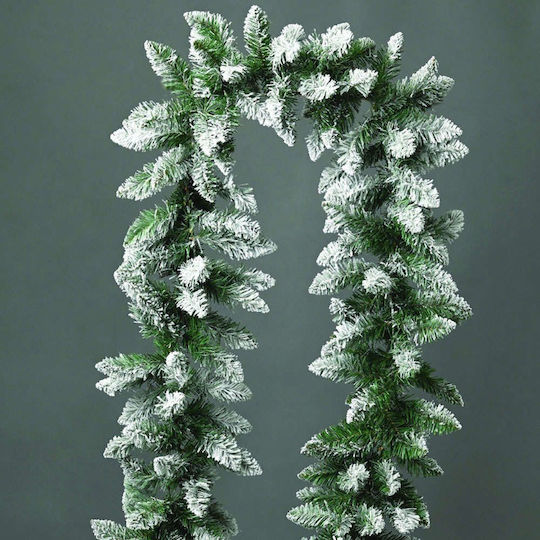 Aca Weihnachtliche Girlande Plastik Weiß 1Stück