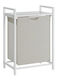 Vasagle Laundry Basket Metallic 50x33x72cm White