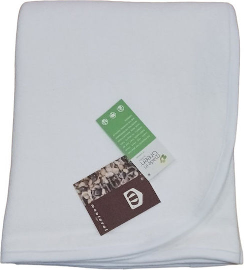 Manterol Casa Одеяло Испания Детски пелени за пелени 100% памук Бяло White 80x110см.