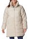 Columbia Leadbetter Point Women's Long Puffer Jacket for Winter Beige