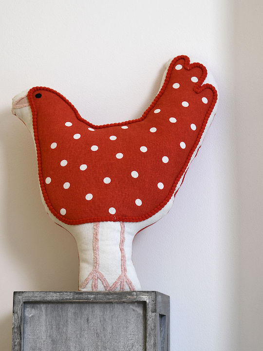 Kinder Wurfkissen S-f Tom Rot 40x32cm