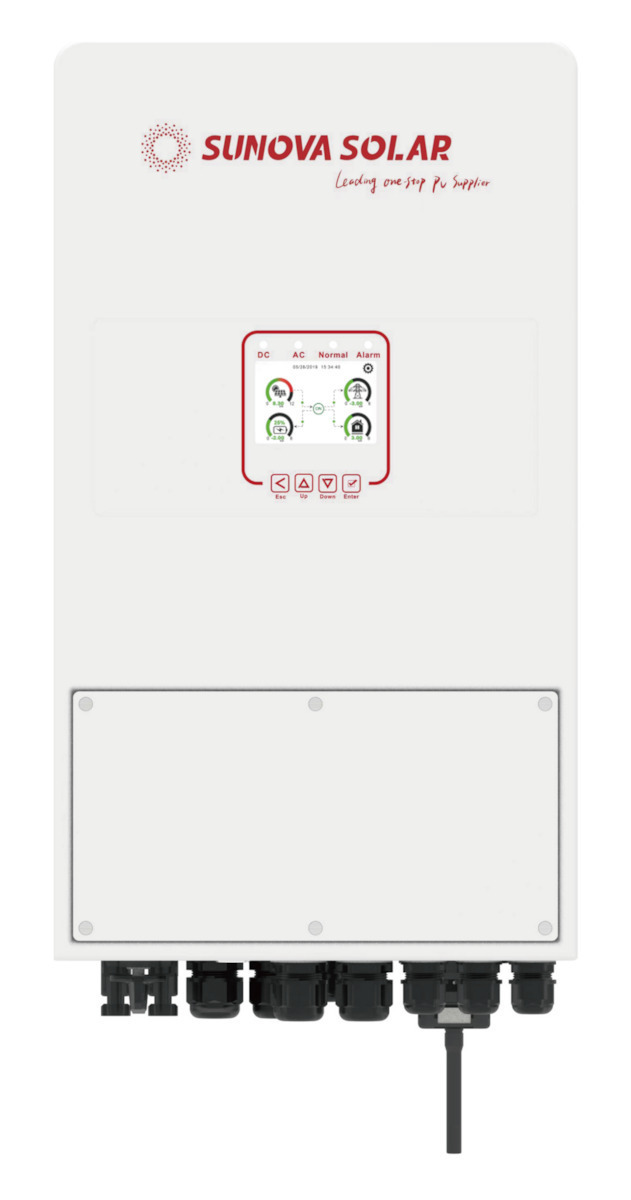 Sunova Solar S5000 Inverter 5000W Μονοφασικό Skroutz.gr