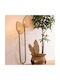 Floor Lamp H143cm. with Socket for Bulb E27 Beige