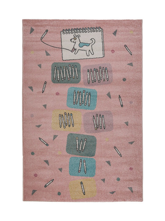 Βιοκαρπέτ Kids Rug Pink 133x190cm