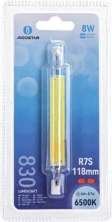 Aigostar Λάμπα LED 8W για Ντουί R7S Ψυχρό Λευκό 830lm