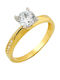 Tasoulis Jewellery Collection Single Stone from Gold 14K