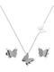 Callajewels Σετ με Κολιέ & Σκουλαρίκια από Ατσάλι