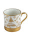 HFA Christmas Mug Porcelain Gold L9xW9xD9cm.