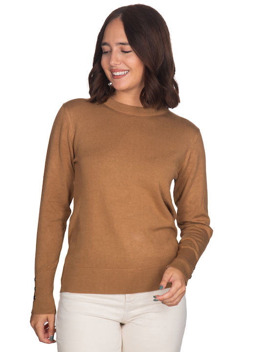 Vera Women's Blouse Long Sleeve Beige