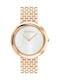 Calvin Klein Γυναικείο Ρολόι 34mm Μπαταρίας με Ροζ Χρυσό Μεταλλικό Μπρασελέ