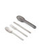 4-Piece Stainless Steel 18/10 Silver Cutlery Set