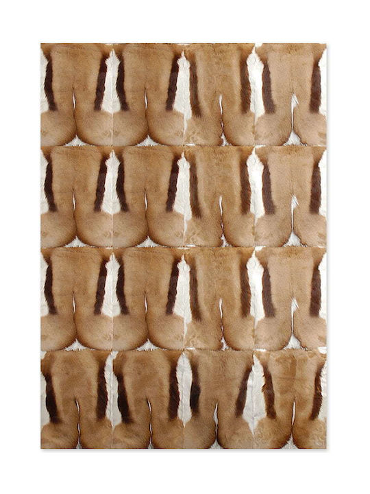 Gazelle Rug Rectangular Leather Natural