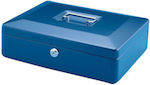 Cash Box with Lock Blue 8910-K