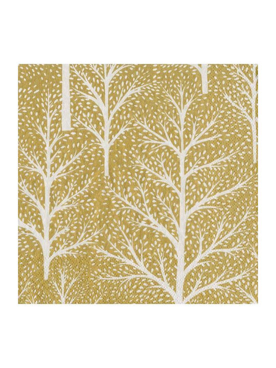 Caspari Christmas Napkins Gold L19xW19cm 1pcs