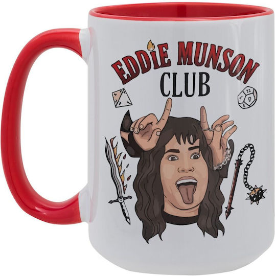 Koupakoupa Eddie Munson Κούπα Κεραμική Κόκκινη 450ml