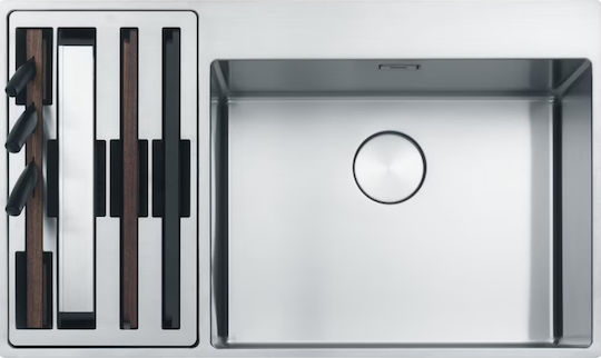 Franke Box Center Bwx 220-54-27 Drop-In Right Inox Satin Finish 86x51cm Silver Franke Box Center Bwx 220-54-27 Drop-In Right Inox Satin Finish 86x51cm Silver
