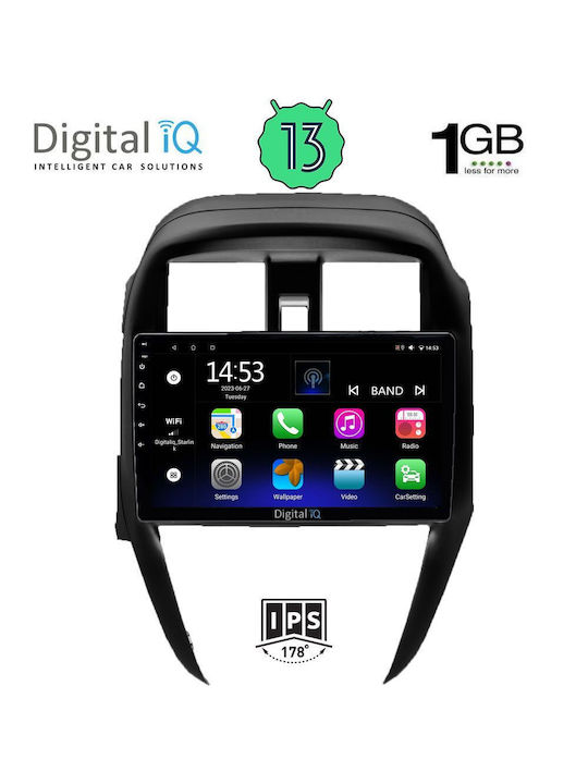 Digital IQ Автомобилна Аудио Система (Блутут/USB/WiFi/GPS/Apple-Carplay/Android-Auto) с Тъчскрийн 10"