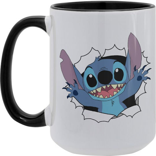 Koupakoupa Hello Mug Ceramic Black 450ml