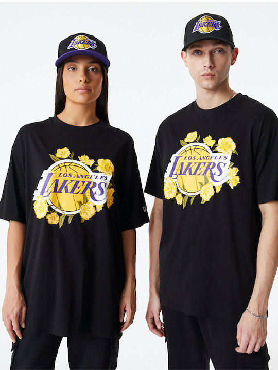 New Era LA Lakers NBA Ανδρικό Αθλητικό T-shirt Κοντομάνικο Μαύρο