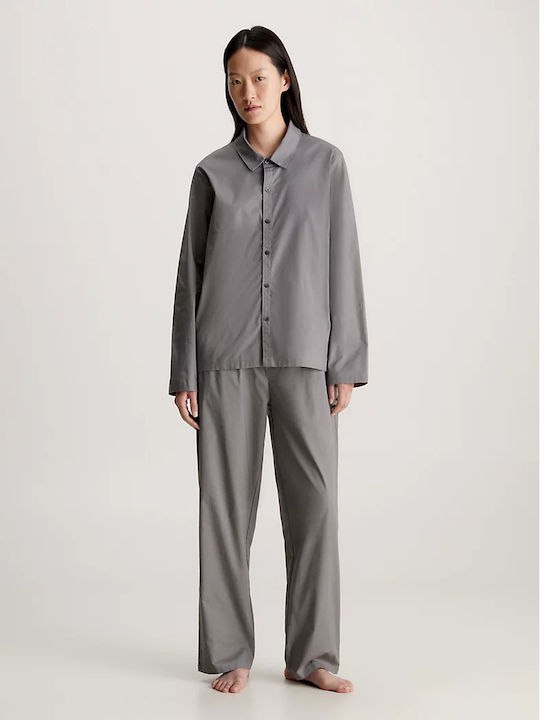 Calvin Klein Winter Women's Pyjama Set Gray