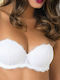 Λευκό Strapless Σουτιέν Push Up